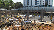 Project Live Status of joyalukkas gold tower