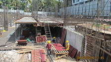 Project Live Status of joyalukkas gold tower