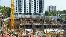 Project Live Status of joyalukkas gold tower