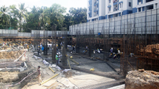 Project Live Status of gold tower near palarivattom