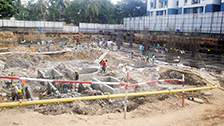 Project Live Status of gold tower near palarivattom