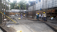 Project Live Status of gold tower near palarivattom