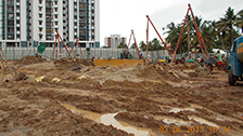 Project Live Status of gold tower near palarivattom kochi